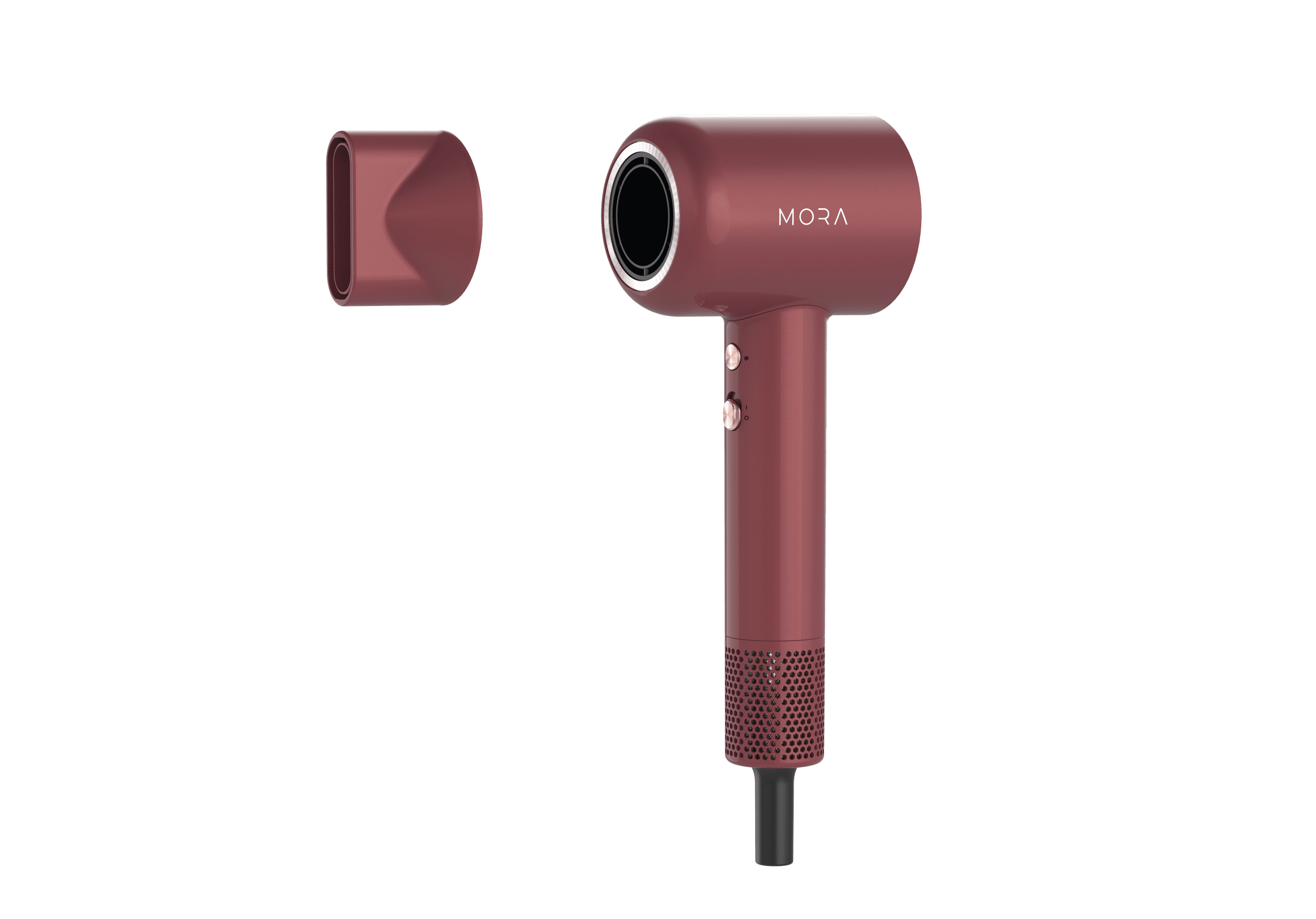 MORA Hair dryer, 4 In 1 Hypersonic Ion Hair Dryer with 4 Attachments- Diffuser, Styling Concentrator, Smoothing Brush, anti flying nozzle. Fast Drying with Zero Heat Damage - Image 3