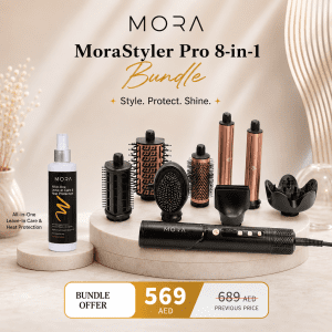 Mora StylerPro 8-in-1 Matte black + All-in-One Hair Care & Heat Pro...