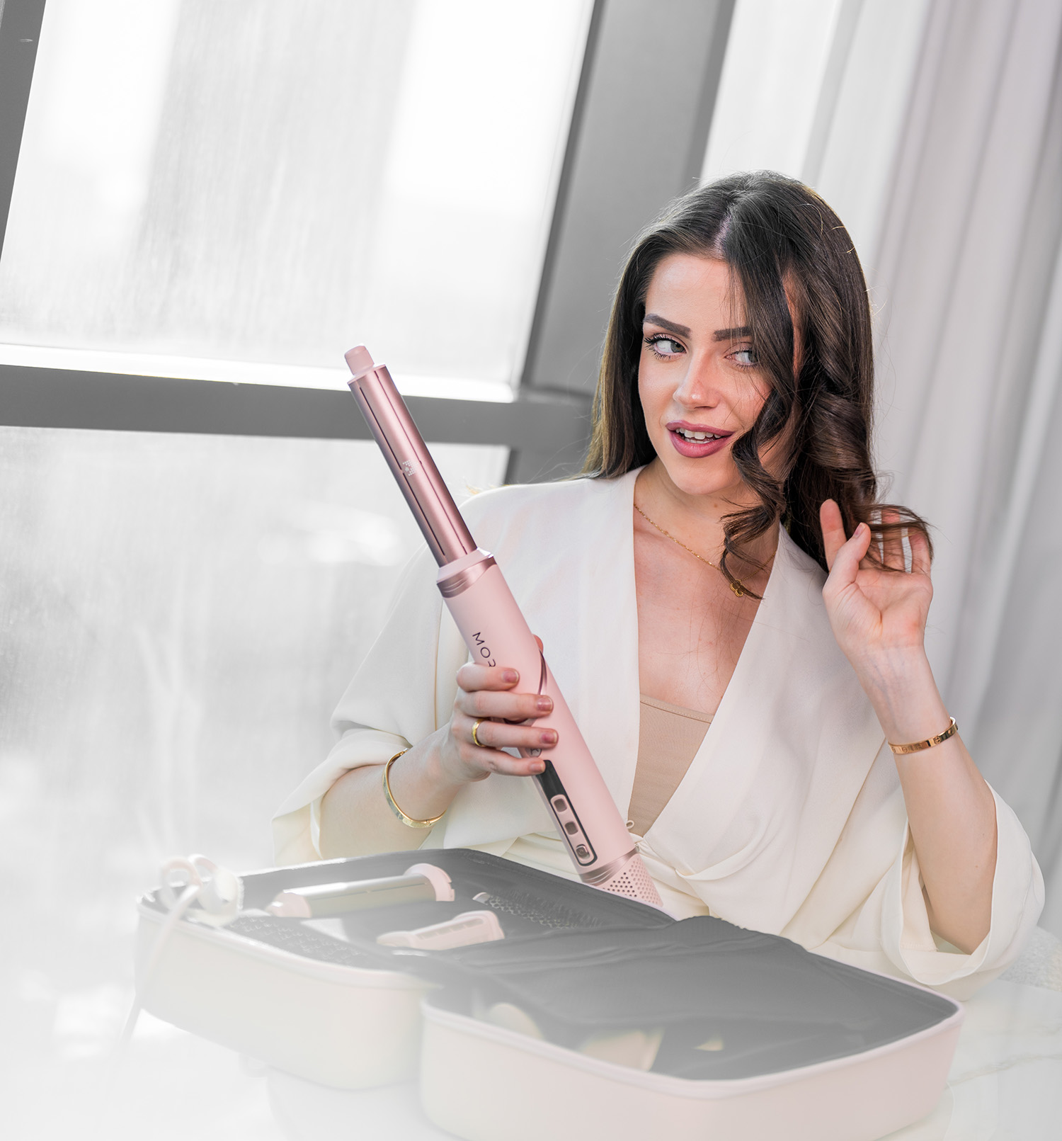 Dreamy Baby Pink - MORA StylerPro 8 in 1 Hair Styler , MultiStyler & Hair Dryer. - Image 7
