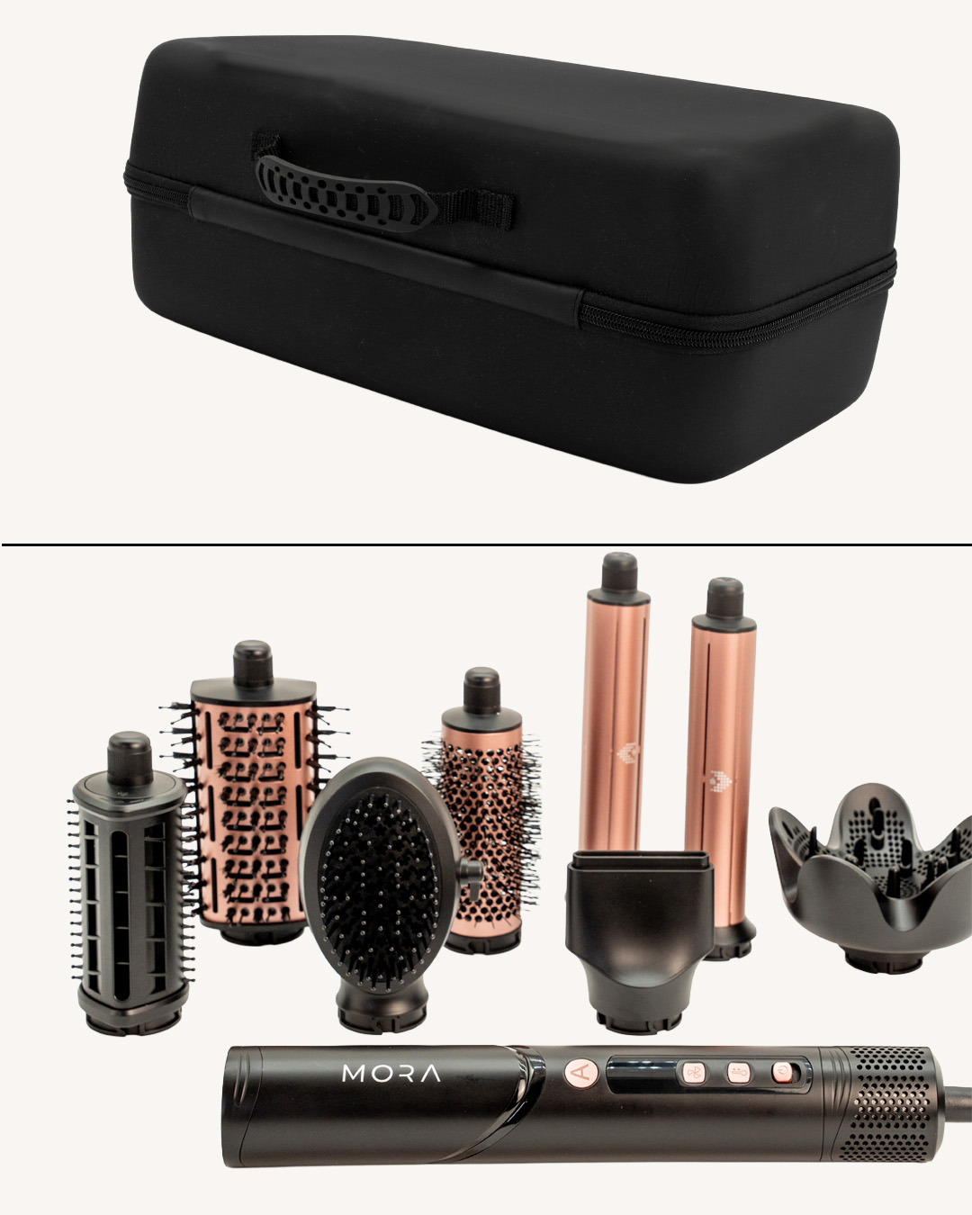Mora StylerPro 8-in-1 Matte black + All-in-One Hair Care & Heat Protection Bundle - Image 3