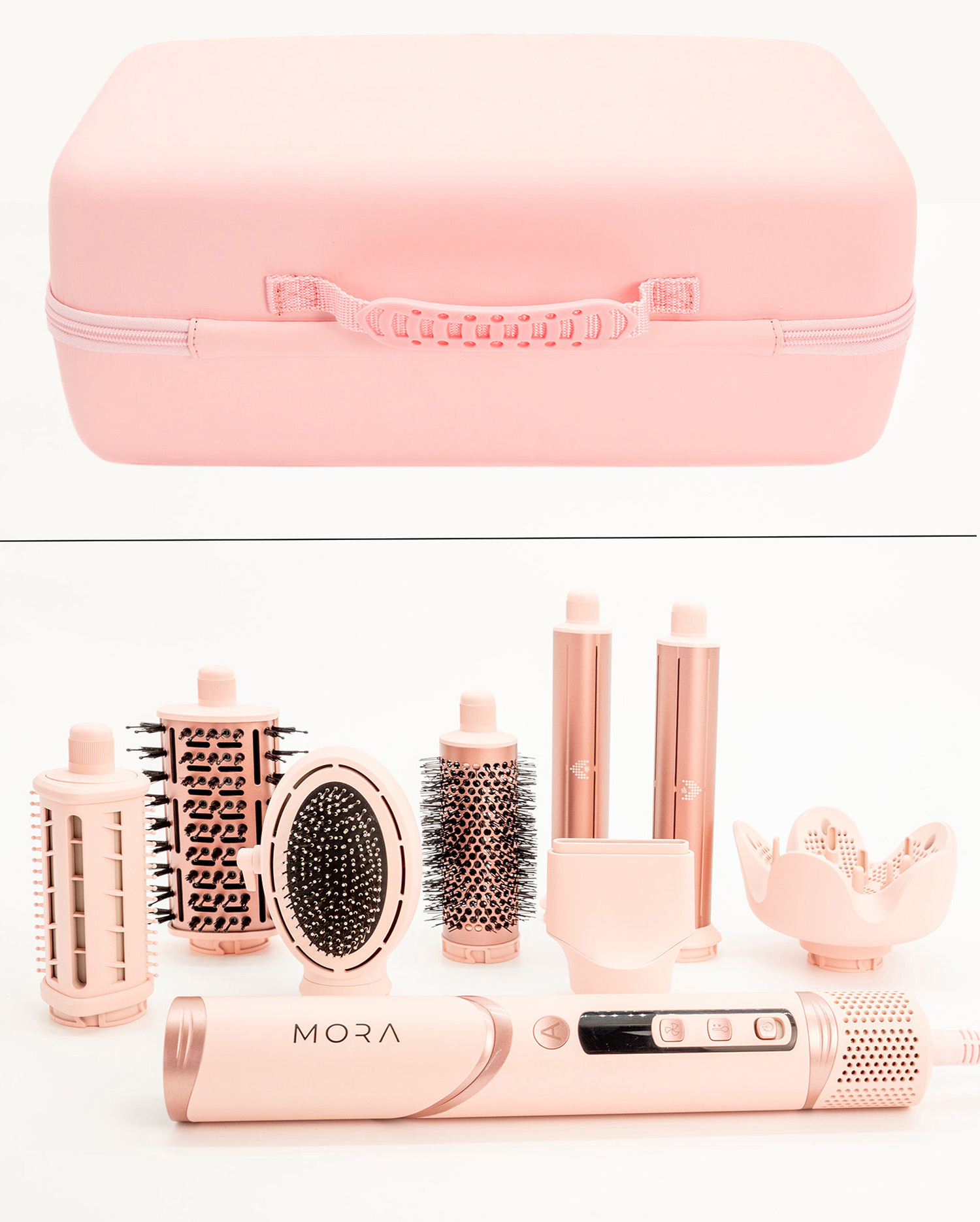 Mora StylerPro 8-in-1 Dreamy baby pink+ Mora All-in-One Hair Care & Heat Protection Bundle - Image 6