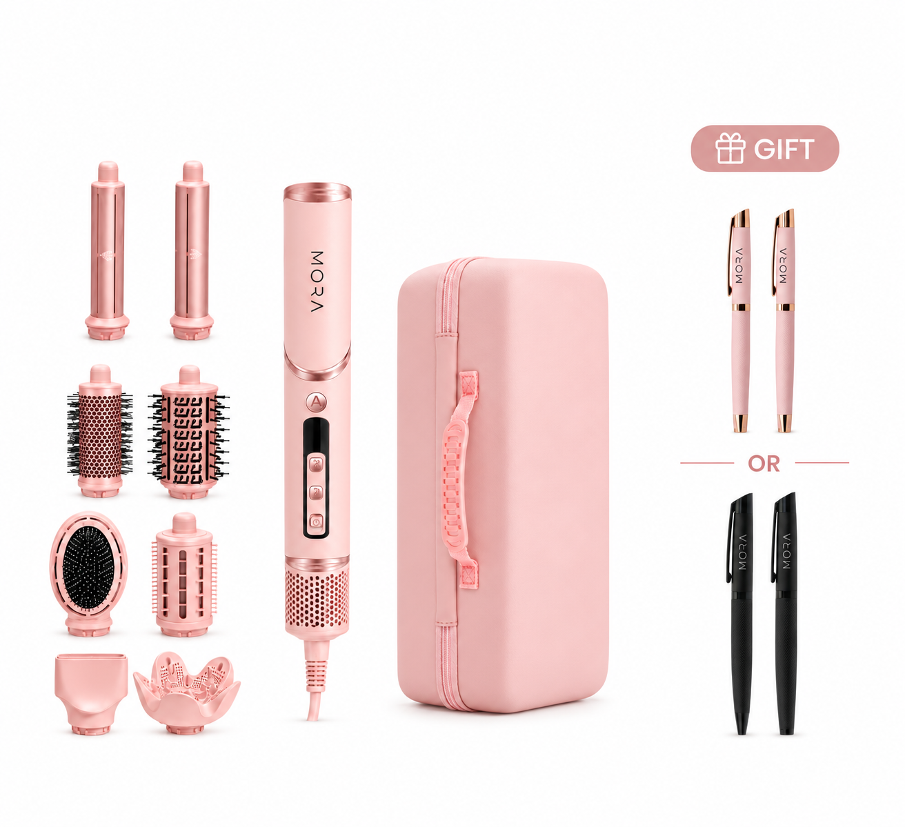 MORA StylerPro 8-in-1 Dreamy baby pink + FREE Luxury MORA Pen Duo